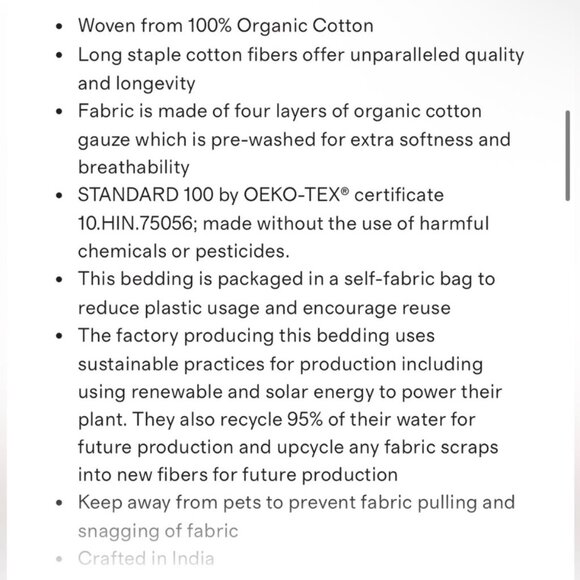 NWT QUINCE Organic Airy Gauze Blanket King/Cal King Light Grey - Picture 2 of 4